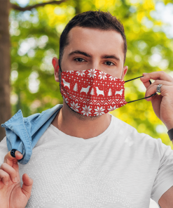 English Springer Spaniel Ugly Christmas Sweater Pattern Face Mask with PM2.5 Filter English Springer Spaniel Ugly Christmas Sweater Pattern Face Mask with PM2.5 Filter