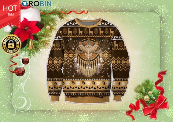Native American Christmas Wool Ugly Sweater