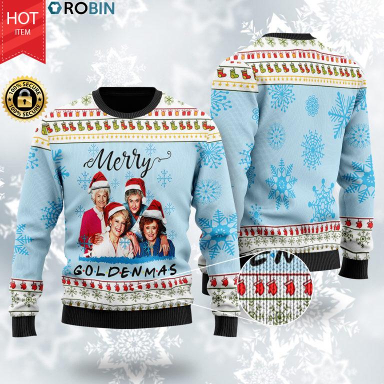 The Golden Girls Goldenmas Christmas Wool Ugly Sweater