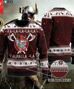 Fa-La-La-La-La Valhalla Christmas Wool Sweater