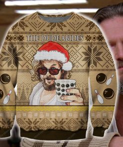 The Dude Abides Ugly Christmas Sweatshirt The Dude Abides Ugly Christmas Sweatshirt