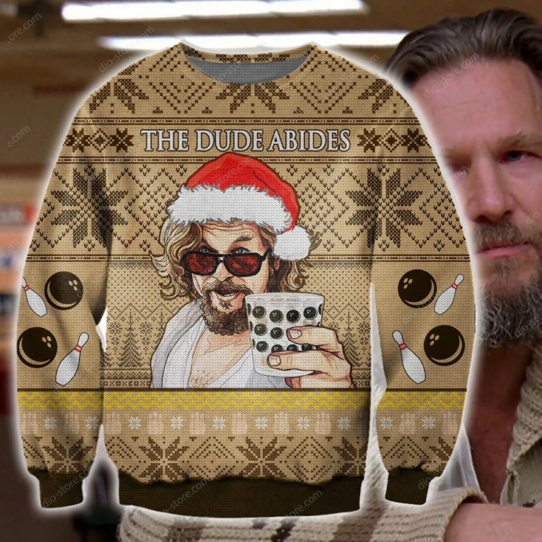 The Dude Abides Ugly Christmas Sweatshirt