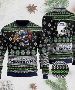 Seattle Seahawks 3D Ugly Christmas Sweater