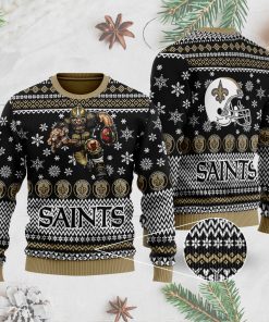 New Orleans Saints Ugly Christmas Sweater 3D