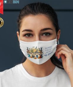In a Full World of Witches Be Golden Funny Halloween Golden Girls Face Mask