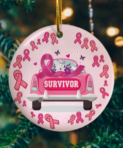 Breast Cancer Survivor Decorative Christmas Ornament