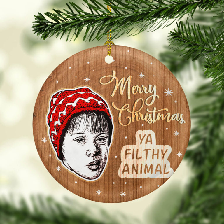 Home Alone Merry Christmas Ya Filthy Animal Decorative Christmas Ornament
