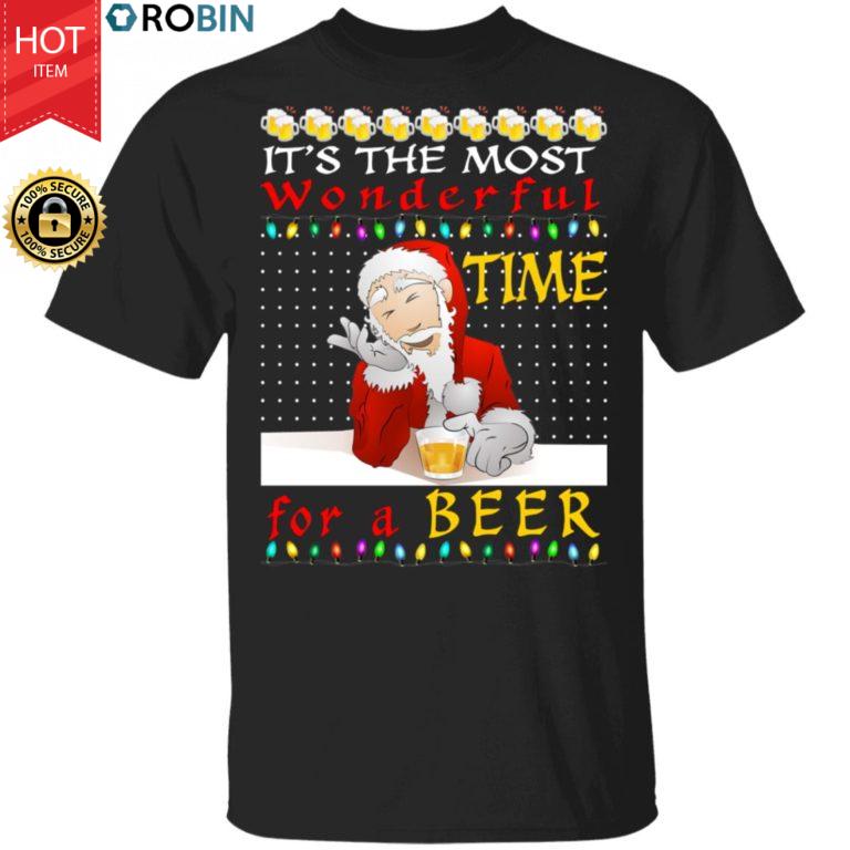 It's The Most Wonderful Time For A Beer Ugly Christmas Sweater