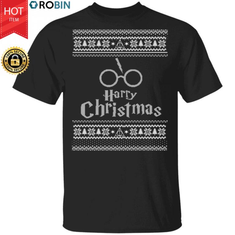 Harry Potter Wizard Movie Ugly Christmas Sweater, Long Sleeve