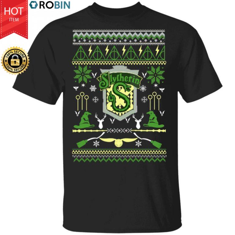 Harry Potter Slytherin Ugly Christmas Sweater, Long Sleeve