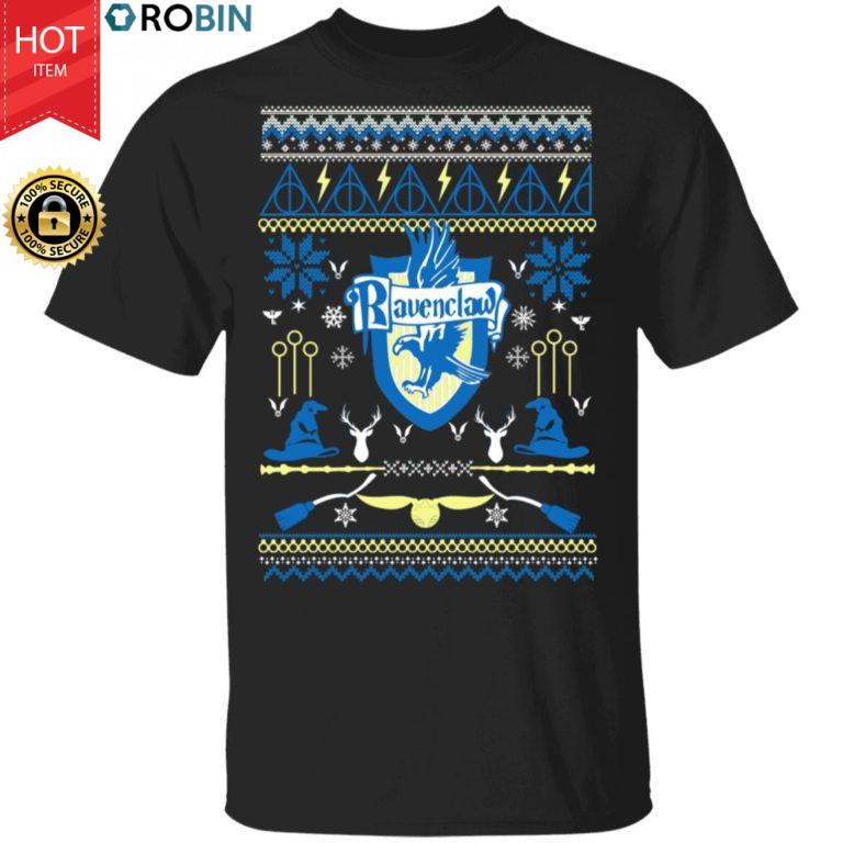 Harry Potter Ravenclaw Ugly Christmas Sweater, Long Sleeve