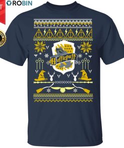 Harry Potter Hufflepuff Ugly Christmas Sweater, Long Sleeve