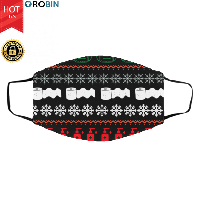 Ugly Christmas Print Face Mask