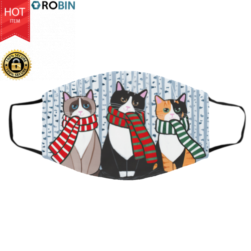 The Winter Cats! Face Mask | RobinPlaceFabrics | Reviews on Judge.me