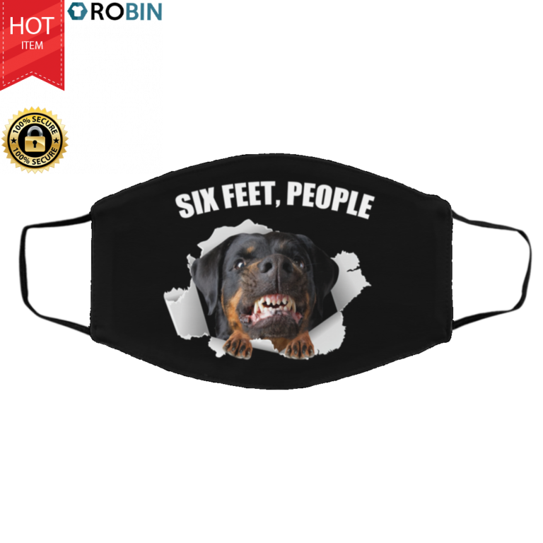 Rottweiler-Six Feet, People Face Mask