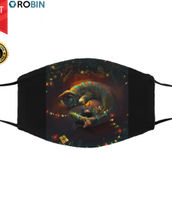 Mystery cat & niffler Face Mask