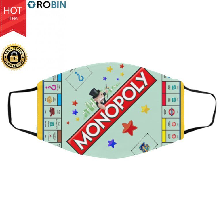 Monopoly Board Game Face Mask