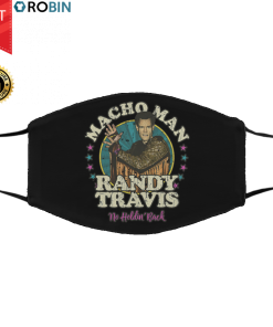 Macho Man FRandy Travis No Holdin's Back Vintage Face Mask