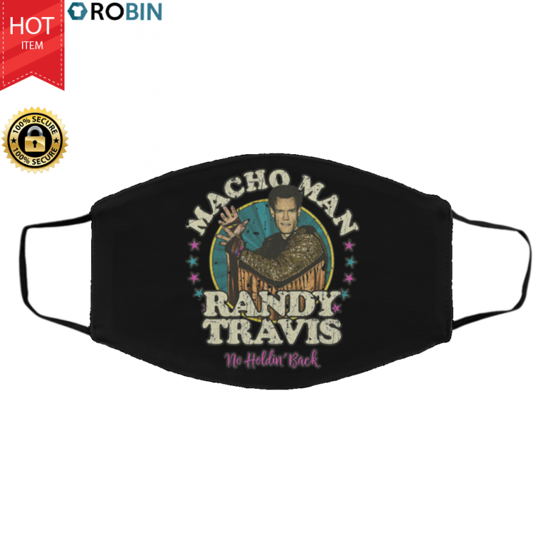 Macho Man FRandy Travis No Holdin's Back Vintage Face Mask