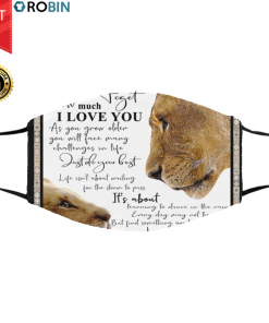 Lion To My Amazing Son Never Forget How Much I Love You Face Mask Lion To My Amazing Son Never Forget How Much I Love You Face Mask