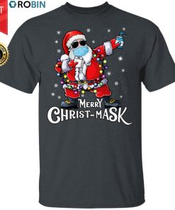 Merry Christmas 2020 Santa Dabbing Funny Christmas Lights Shirt Merry Christmas 2020 Santa Dabbing Funny Christmas Lights Shirt