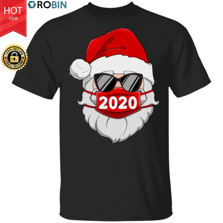 Santa With Face Christmas 2020 Family Pajamas Xmas Funny Shirt