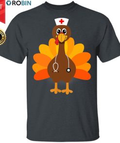 Thanksgiving Scrub Tops Women Turkey Nurse Holiday Nursing Funny Shirt