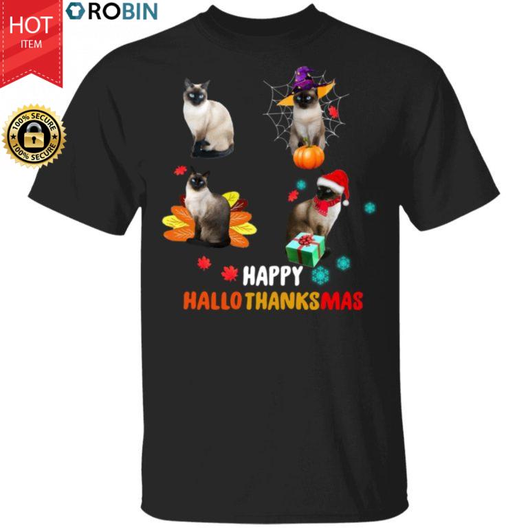 Siamese Cat happy HalloThanksMas