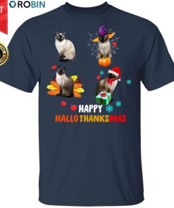 Siamese Cat happy HalloThanksMas