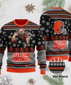 Cleverland Browns 3D Printed Ugly Christmas Sweater