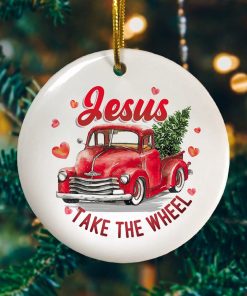 Jesus Take The Wheel Ornament Keepsake Decorative Christmas Ornament