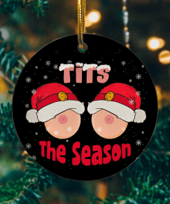 Funny Tits The Season Decorative Christmas Ornament