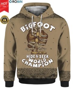 Bigfoot Hide And Seek Champion 3D Ugly Sweater Hoodie Bigfoot Hide And Seek Champion 3D Ugly Sweater Hoodie