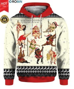 Nine Ladies Dancing Sexy 3D Ugly Christmas Sweater Hoodie