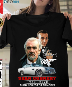 007 Sean Connery 1930 2020 Thank You For The Memories T Shirt
