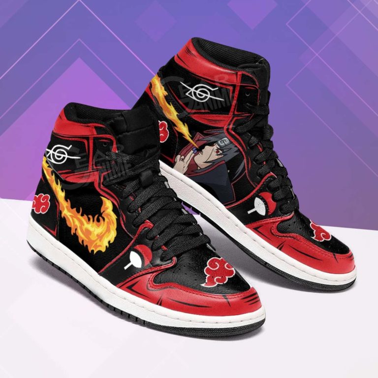 Akatsuki Itachi Sneakers Naruto Jordan 1 High Sneaker