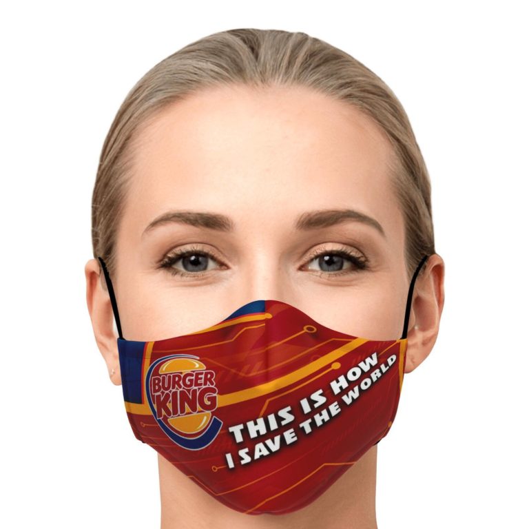 This Is How I Save The World Burger King Face Mask With PM2.5 Filters
