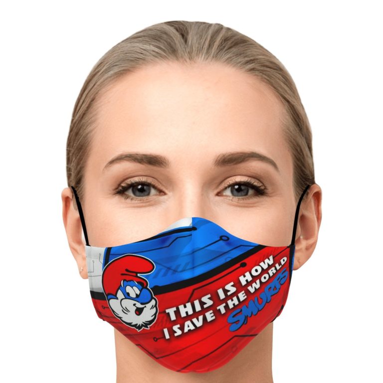 This Is How I Save The World Papa Smurflo Face Mask With PM2.5 Filters