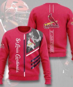 St Louis Cardinals St Louis Stronger Full Printed Sweater