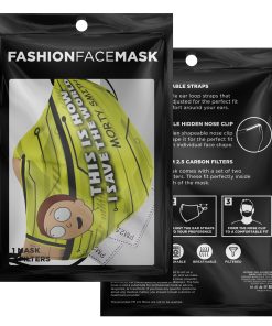 This Is How I Save The World Morty Smith Face Mask With PM2.5 Filters