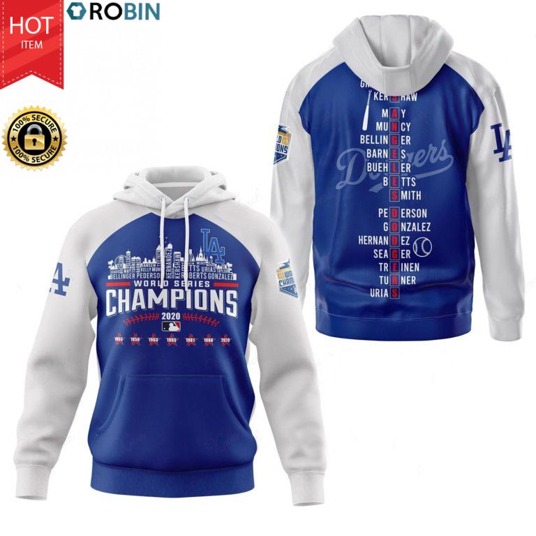 Los Angeles Dodgers 2020 World Series Champions Full Print Hoodie, T Shirt