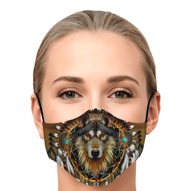Wolf Leader Navtive American Face Mask With PM2.5 Filter