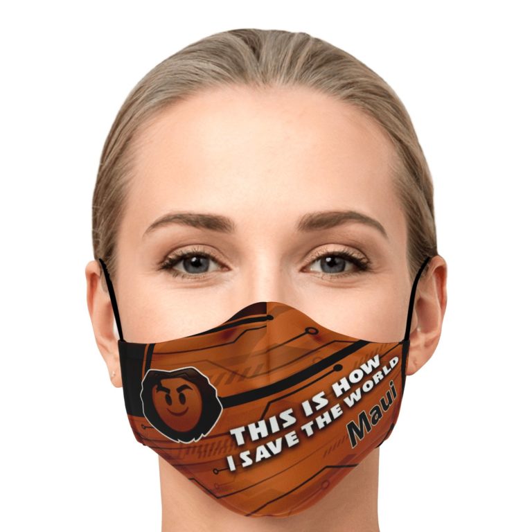 This Is How I Save The World Maui Disney Face Mask With PM2.5 Filters