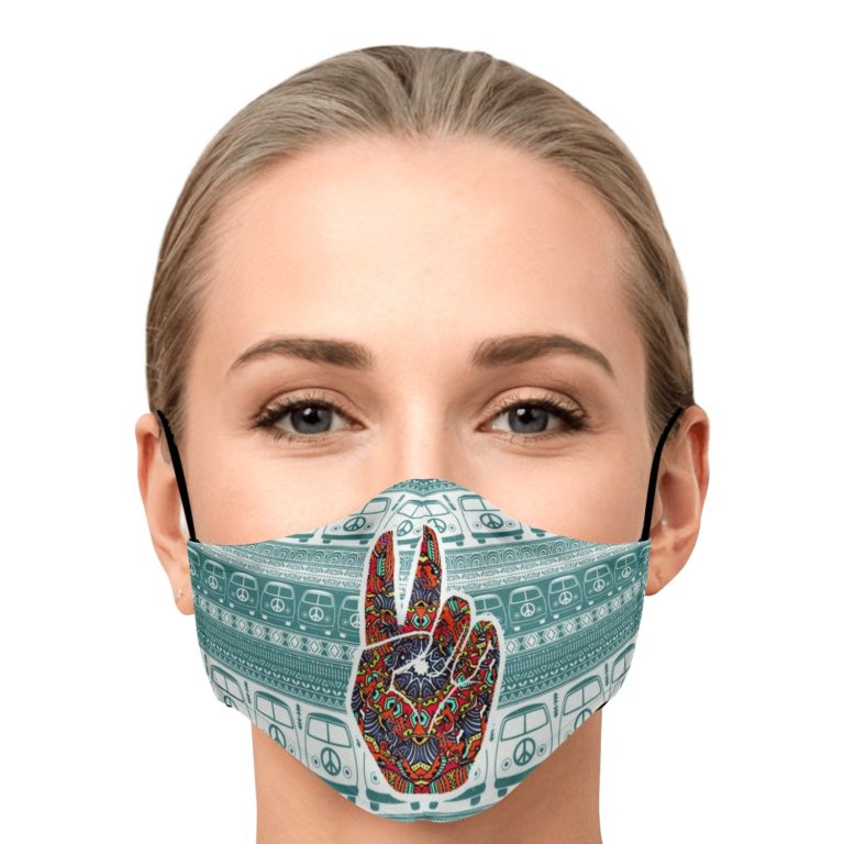 Hippe Van Peace And Love Face Mask With PM2.5 Filter