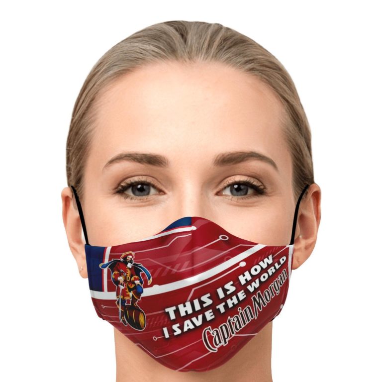 This Is How I Save The World Captain Morgan Face Mask With PM2.5 Filters