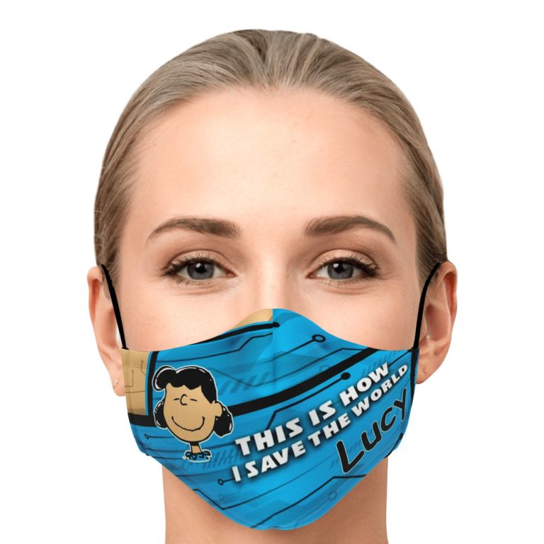 This Is How I Save The World Lucy Van Pelt Face Mask With PM2.5 Filters