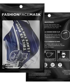 This Is How I Save The World Pabst Blue Ribbon Face Mask With PM2.5 Filters This Is How I Save The World Pabst Blue Ribbon Face Mask With PM2.5 Filters