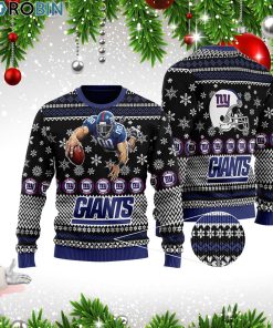 New York Giants Full Print Ugly Christmas Sweater 3D New York Giants Full Print Ugly Christmas Sweater 3D