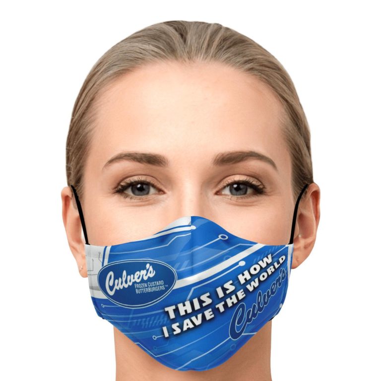 This Is How I Save The World Culver's Face Mask With PM2.5 Filters