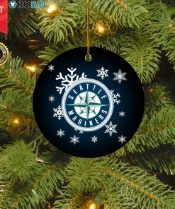 Seattle Mariners Merry Christmas Circle Ornament Seattle Mariners Merry Christmas Circle Ornament